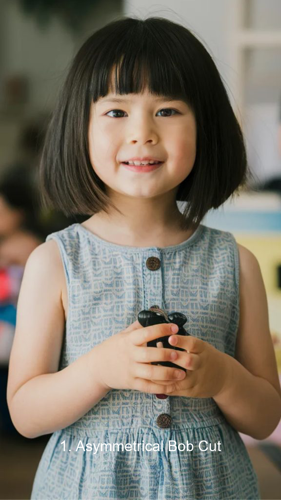 1. Asymmetrical Bob Cut