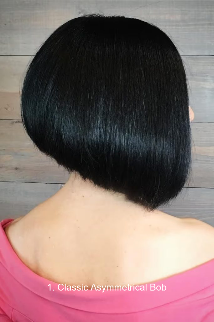 1. Classic Asymmetrical Bob