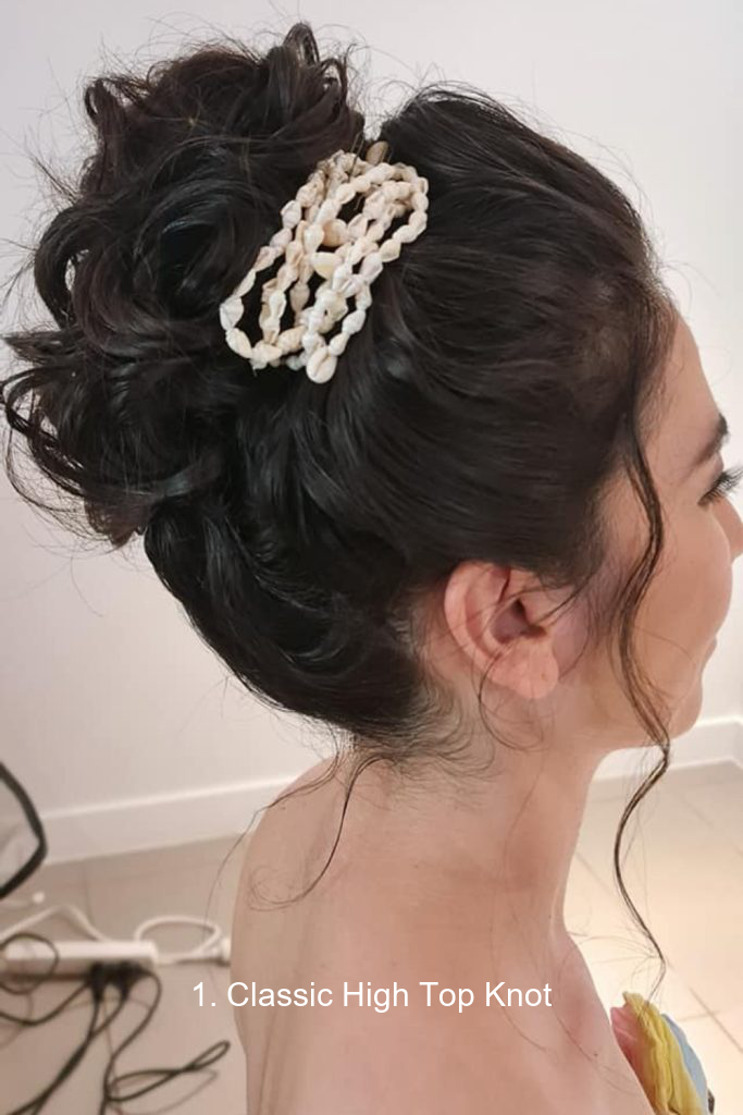 1. Classic High Top Knot