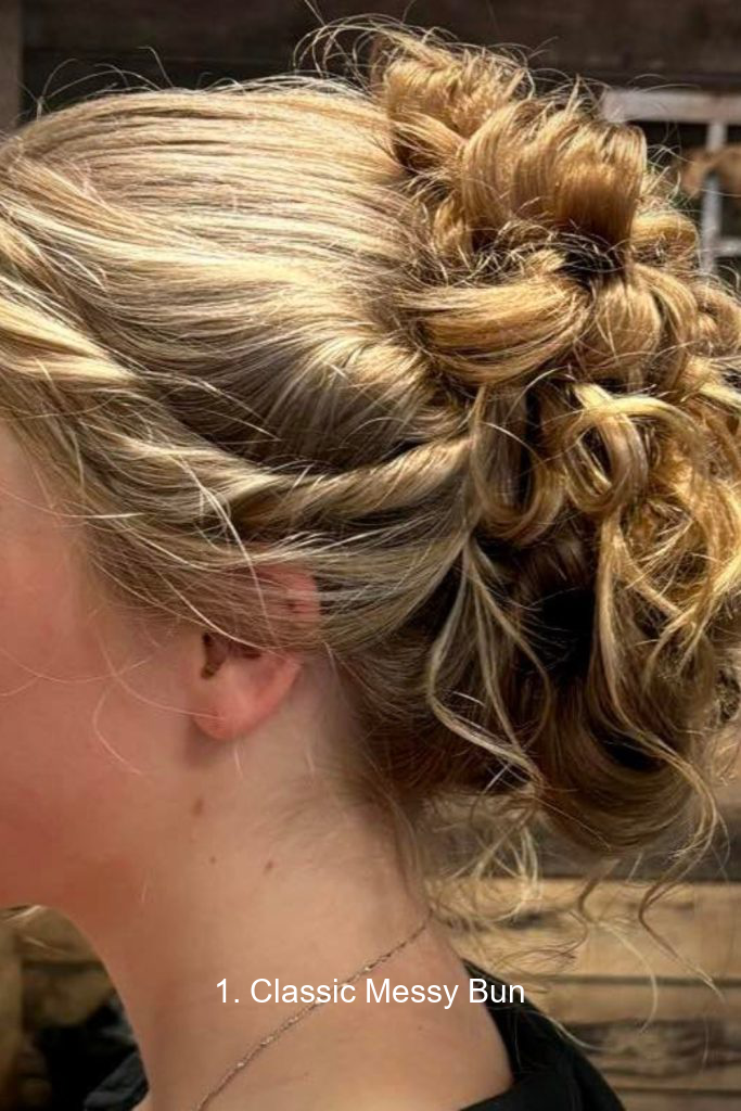 1. Classic Messy Bun