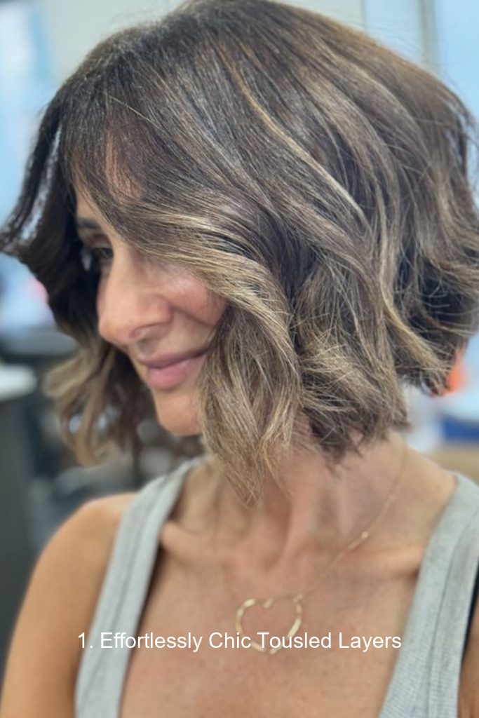 1. Effortlessly Chic Tousled Layers