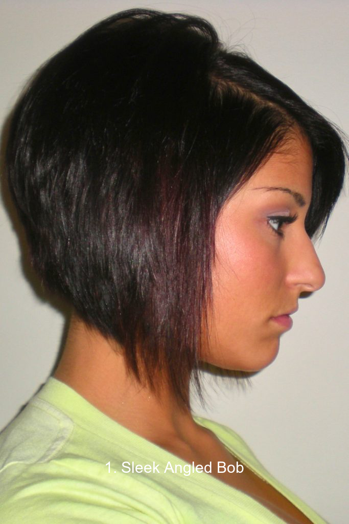 1. Sleek Angled Bob