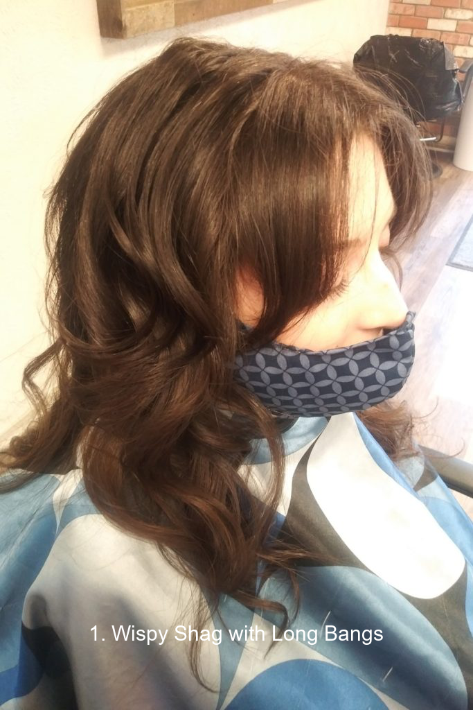 1. Wispy Shag with Long Bangs
