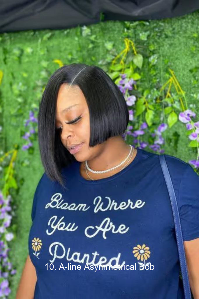 10. A-line Asymmetrical Bob