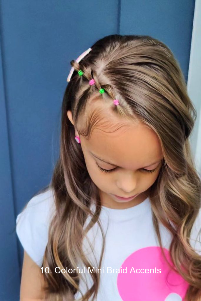 10. Colorful Mini Braid Accents