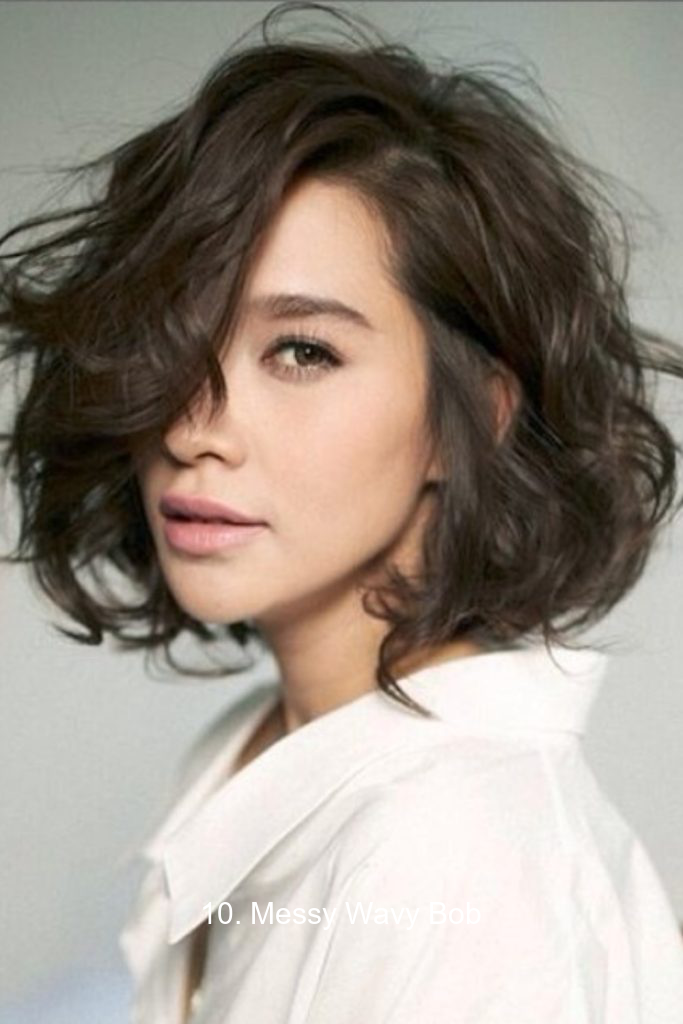 10. Messy Wavy Bob