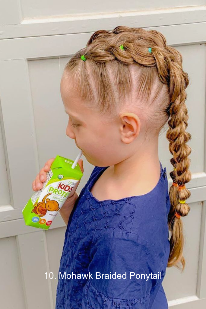 10. Mohawk Braided Ponytail