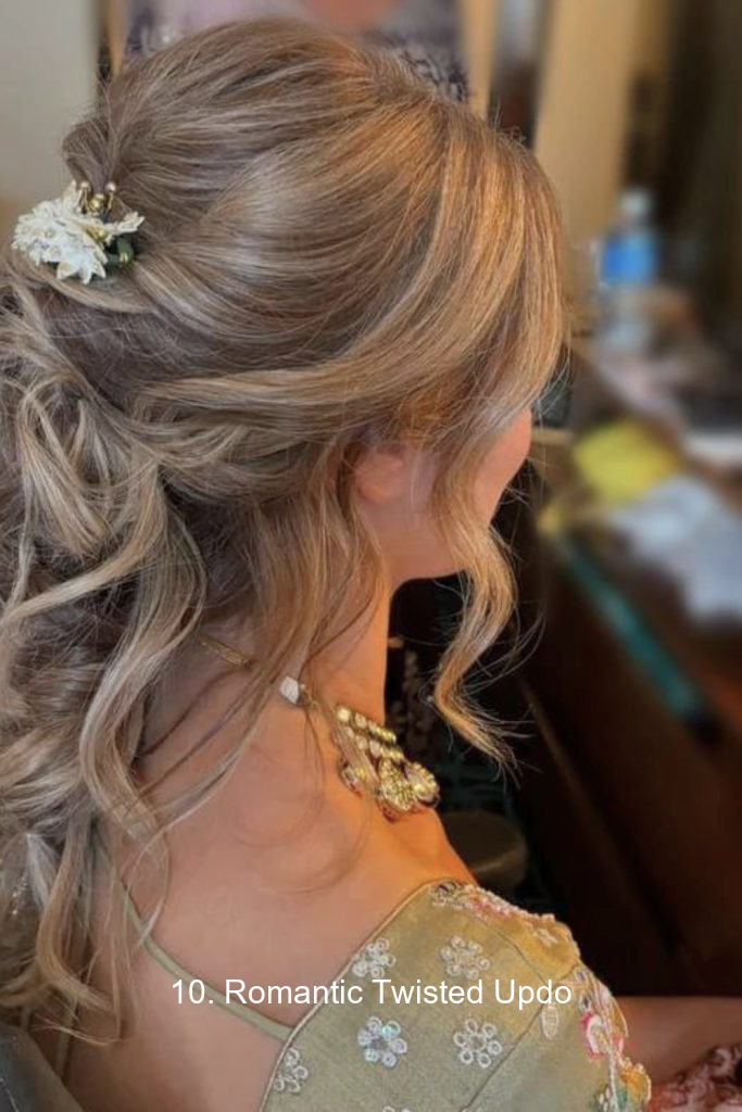 10. Romantic Twisted Updo