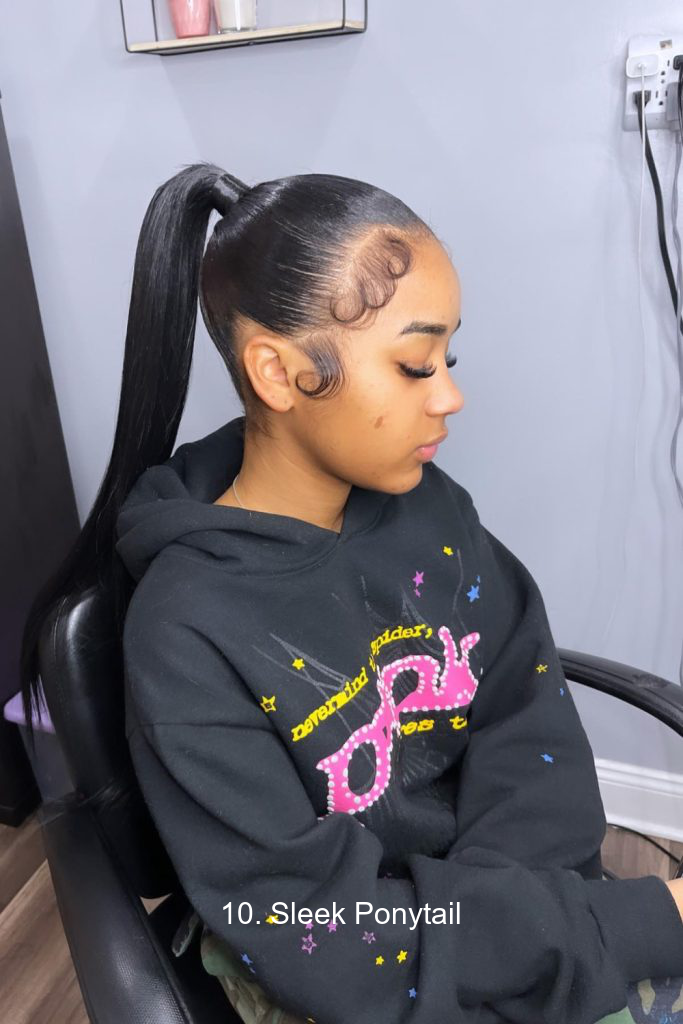 10. Sleek Ponytail