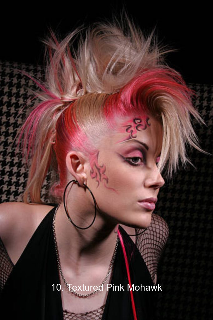 10. Textured Pink Mohawk