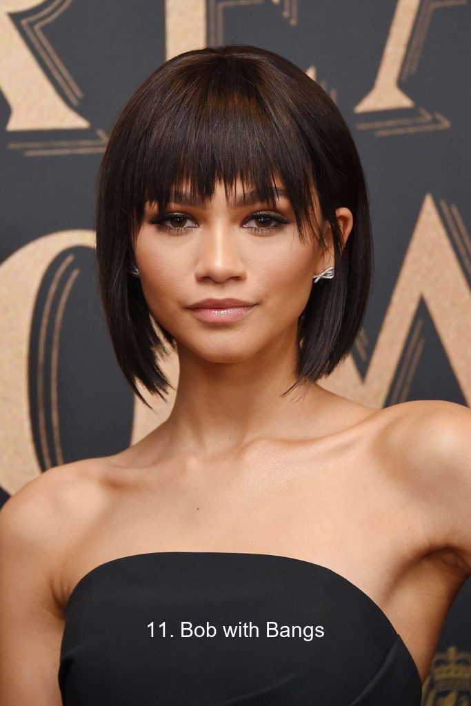 11. Bob with Bangs