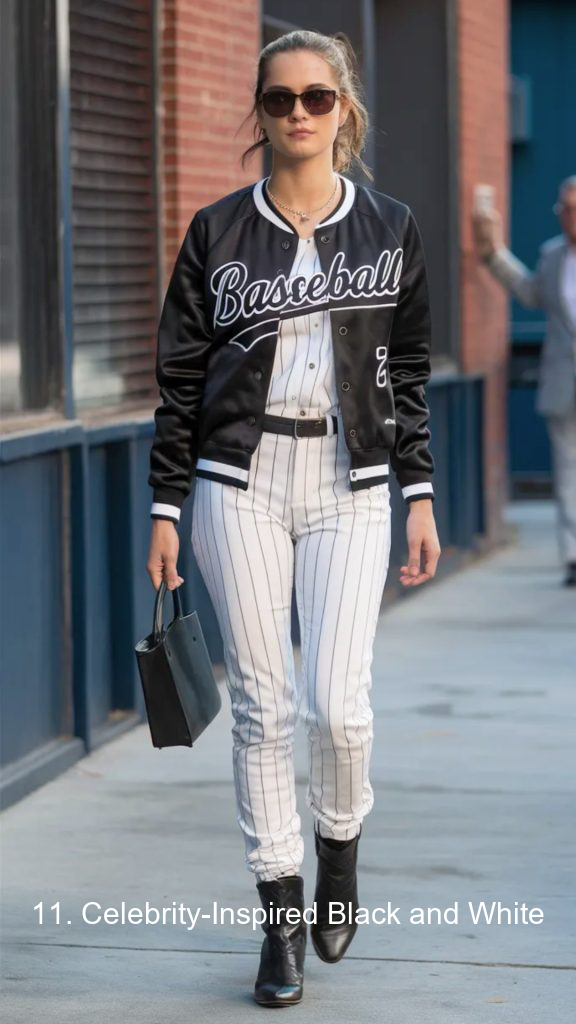 11. Celebrity-Inspired Black and White