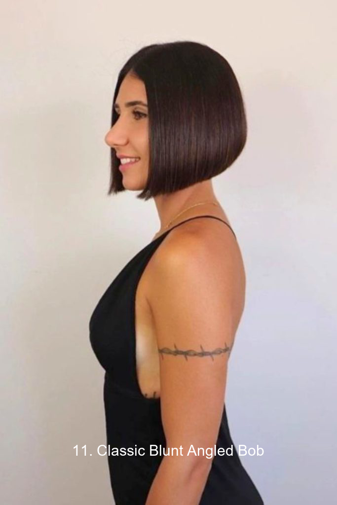 11. Classic Blunt Angled Bob