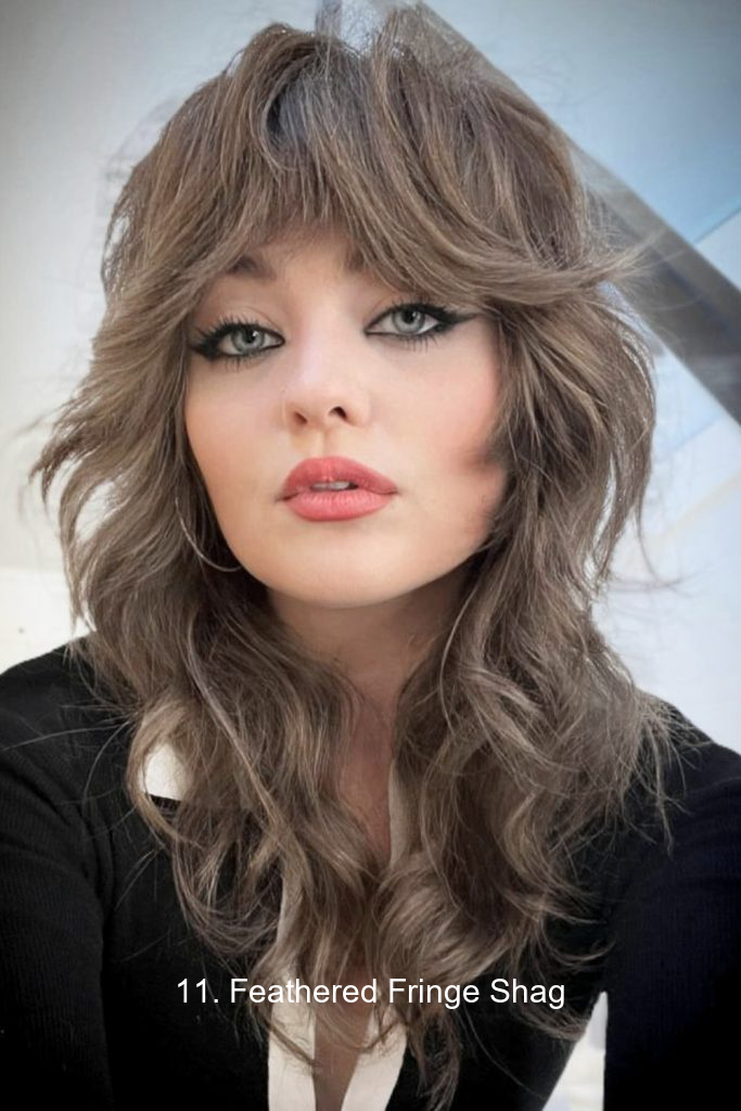 11. Feathered Fringe Shag