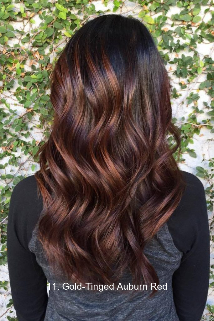 11. Gold-Tinged Auburn Red