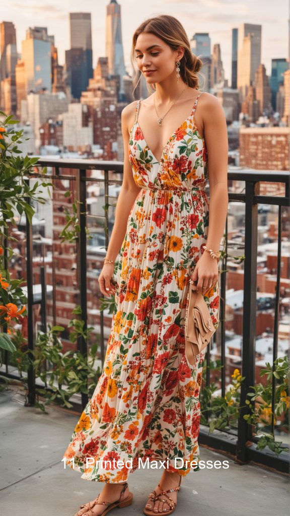 11. Printed Maxi Dresses