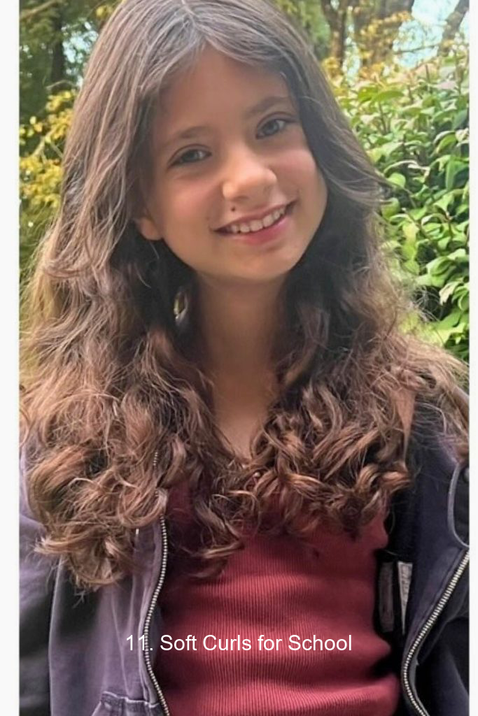11. Soft Curls for School
