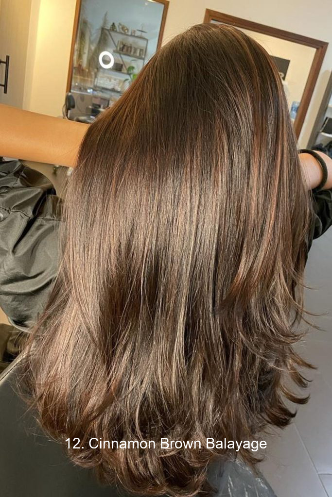 12. Cinnamon Brown Balayage