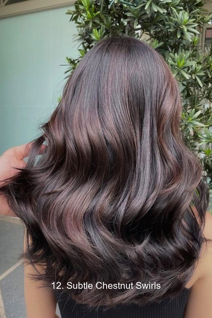 12. Subtle Chestnut Swirls