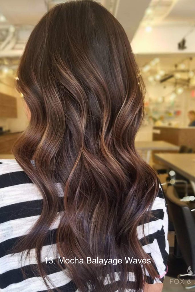 13. Mocha Balayage Waves