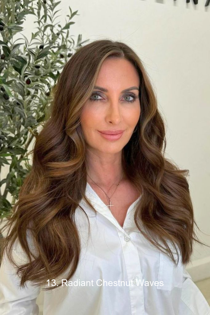 13. Radiant Chestnut Waves