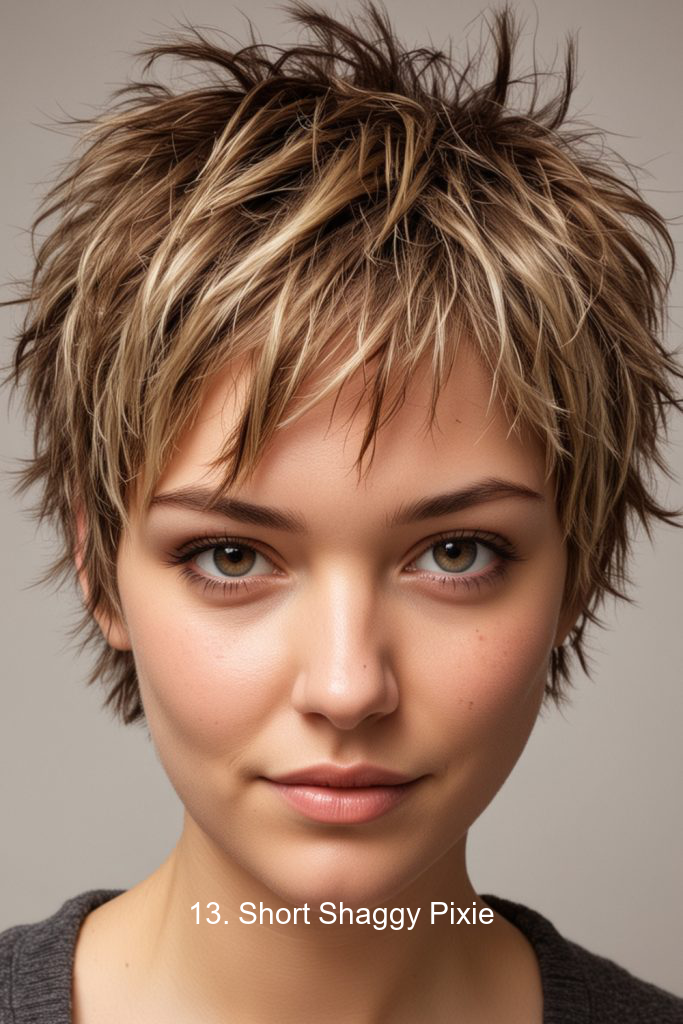 13. Short Shaggy Pixie