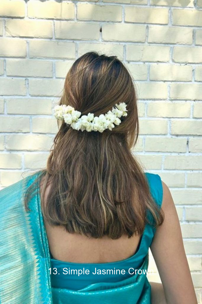 13. Simple Jasmine Crown
