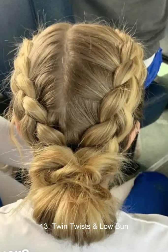13. Twin Twists & Low Bun