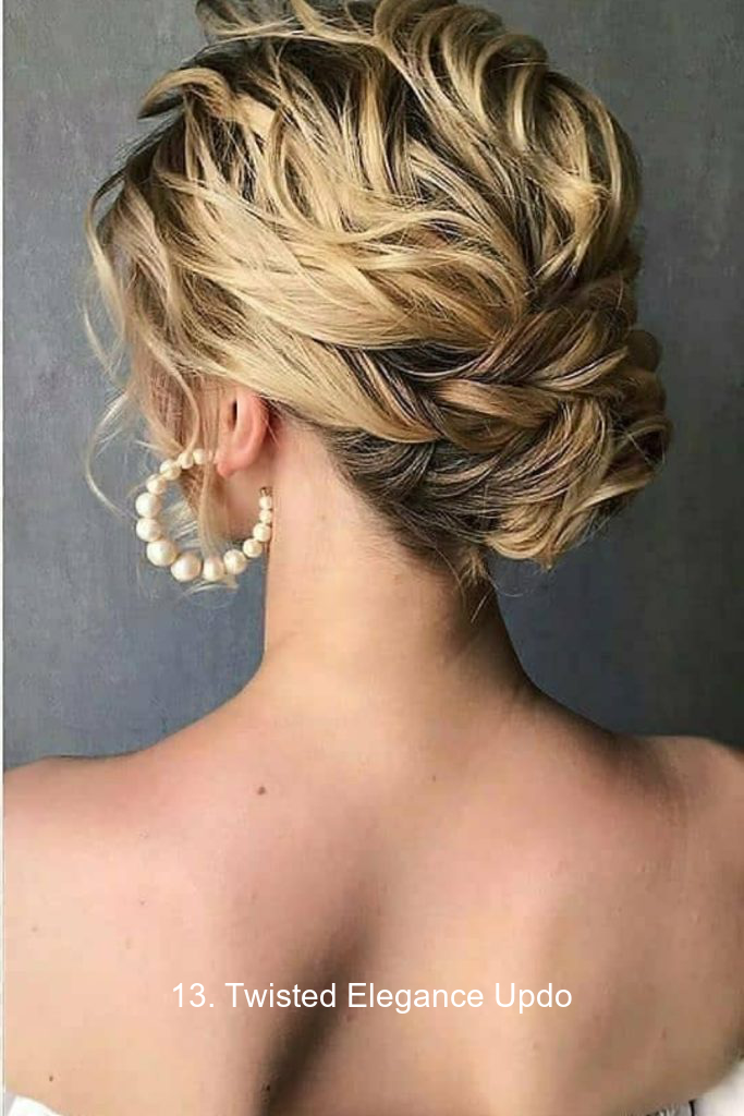 13. Twisted Elegance Updo