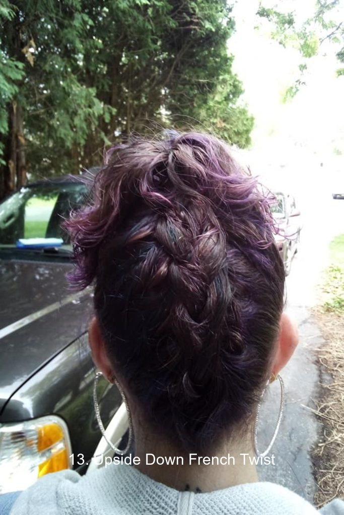 13. Upside Down French Twist