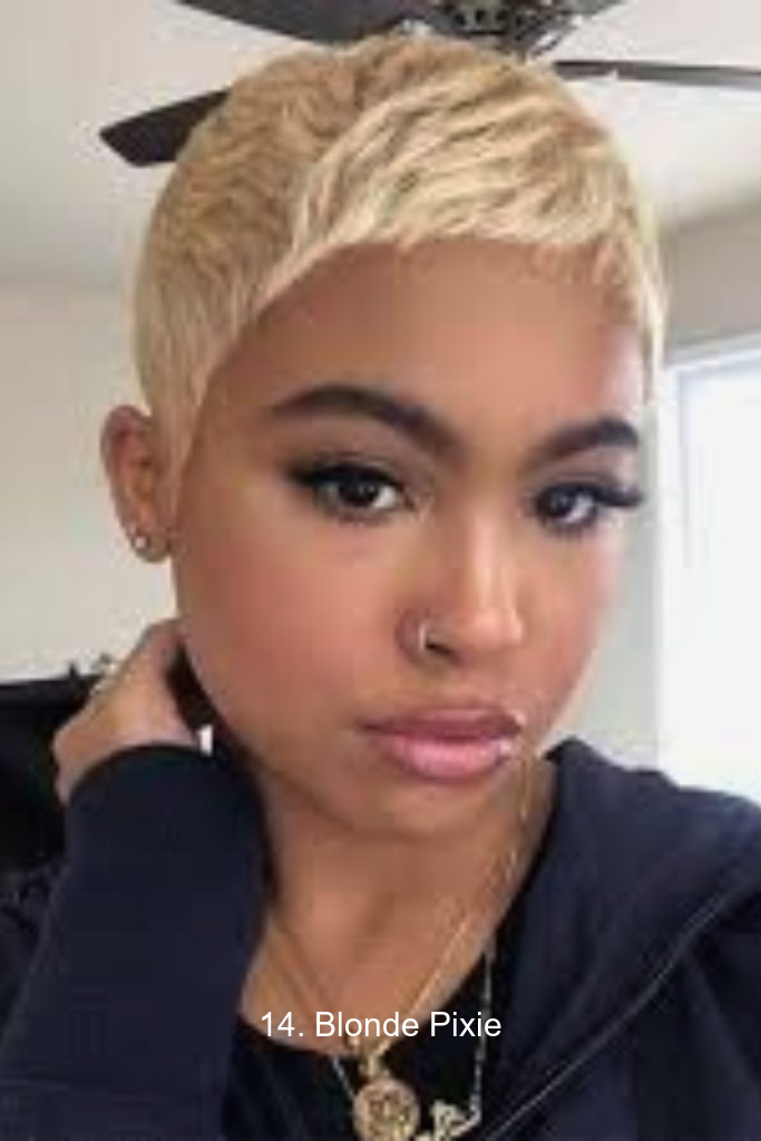 14. Blonde Pixie