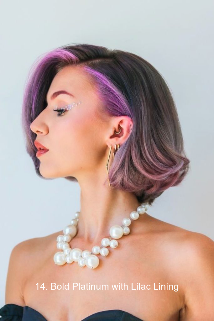 14. Bold Platinum with Lilac Lining