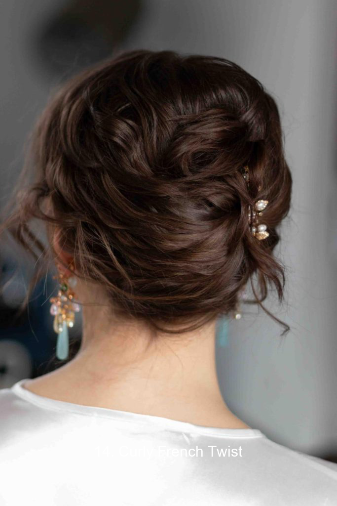 14. Curly French Twist