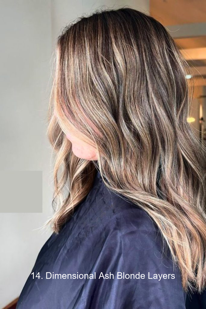 14. Dimensional Ash Blonde Layers