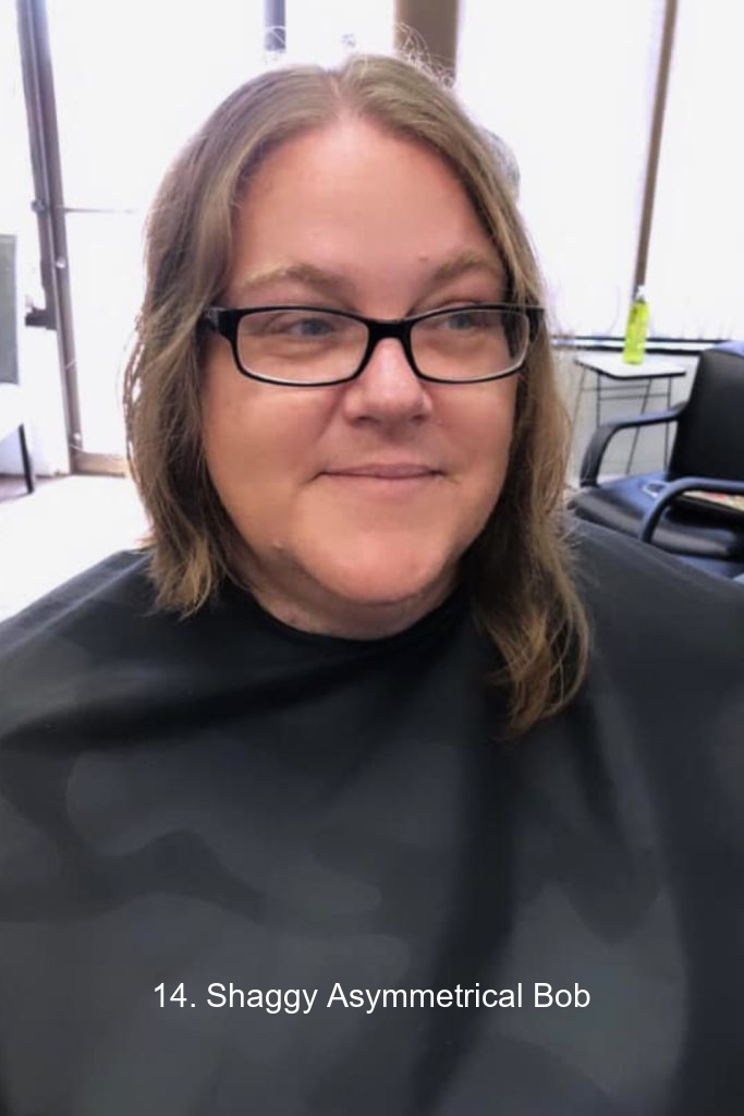 14. Shaggy Asymmetrical Bob