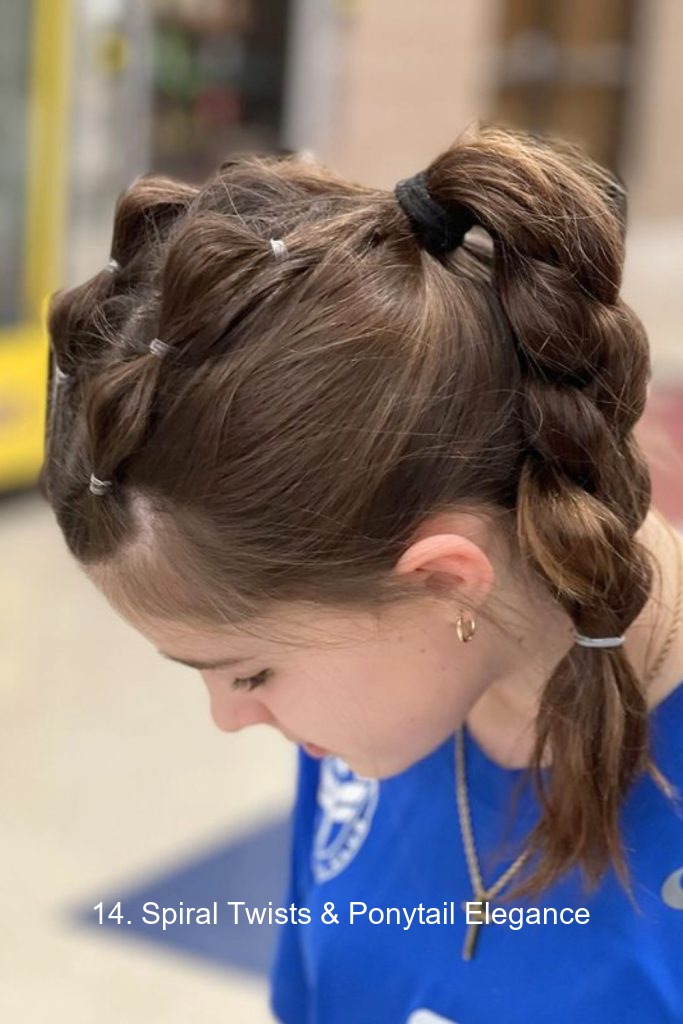 14. Spiral Twists & Ponytail Elegance
