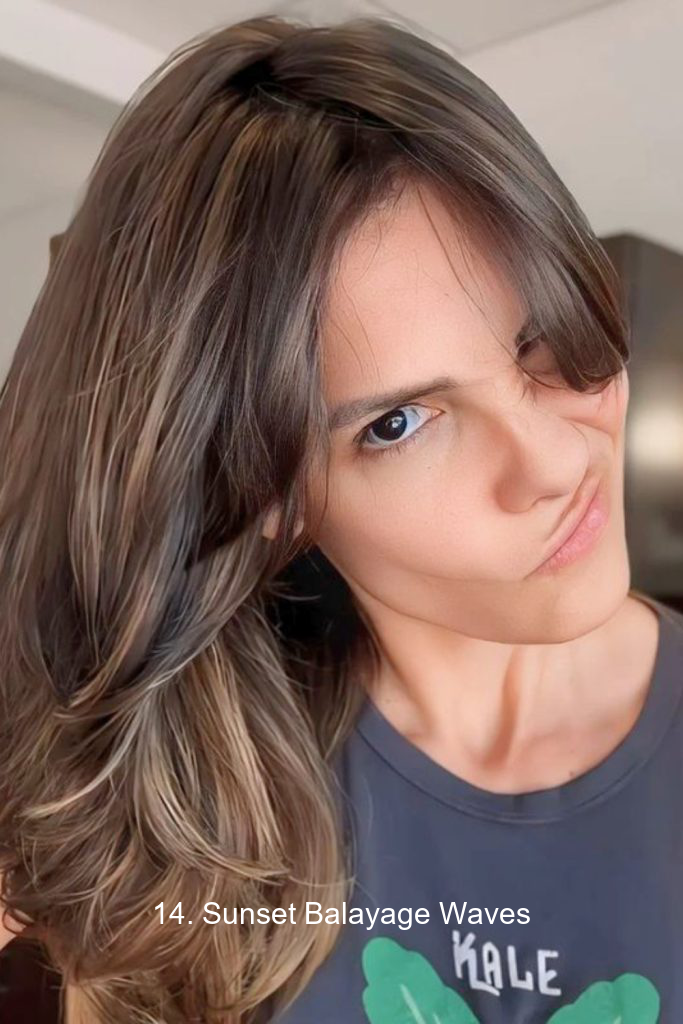 14. Sunset Balayage Waves
