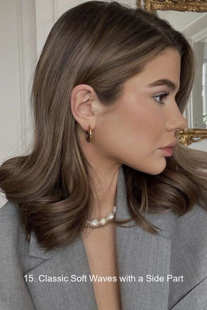 15. Classic Soft Waves with a Side Part
