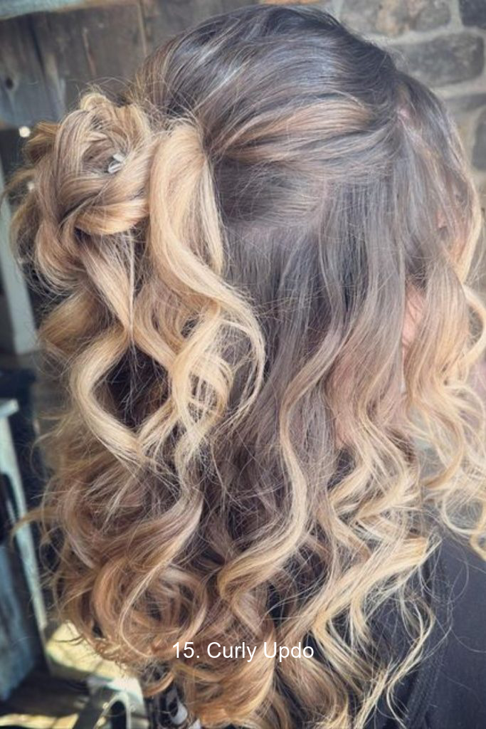 15. Curly Updo