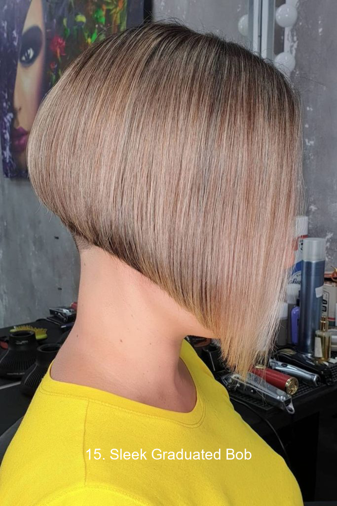 15. Sleek Graduated Bob