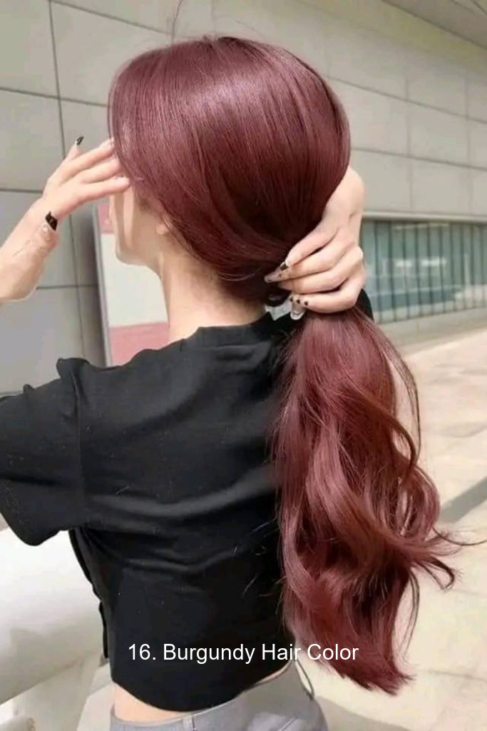 16. Burgundy Hair Color