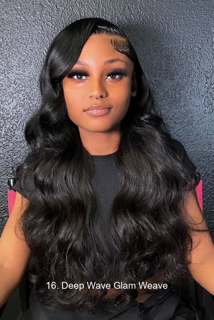 16. Deep Wave Glam Weave