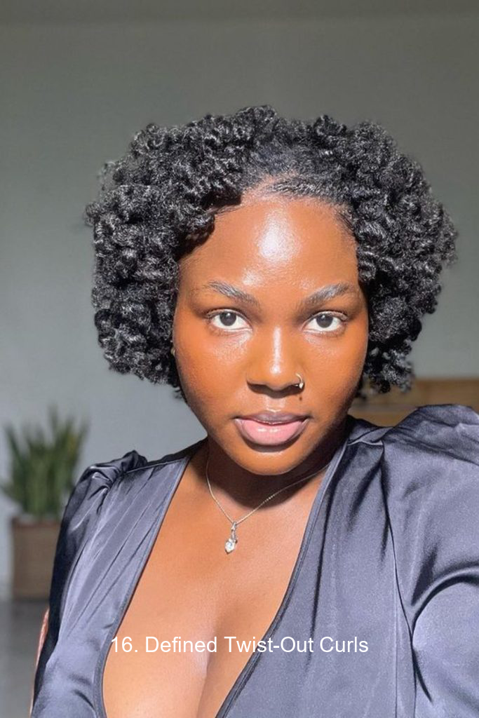 16. Defined Twist-Out Curls