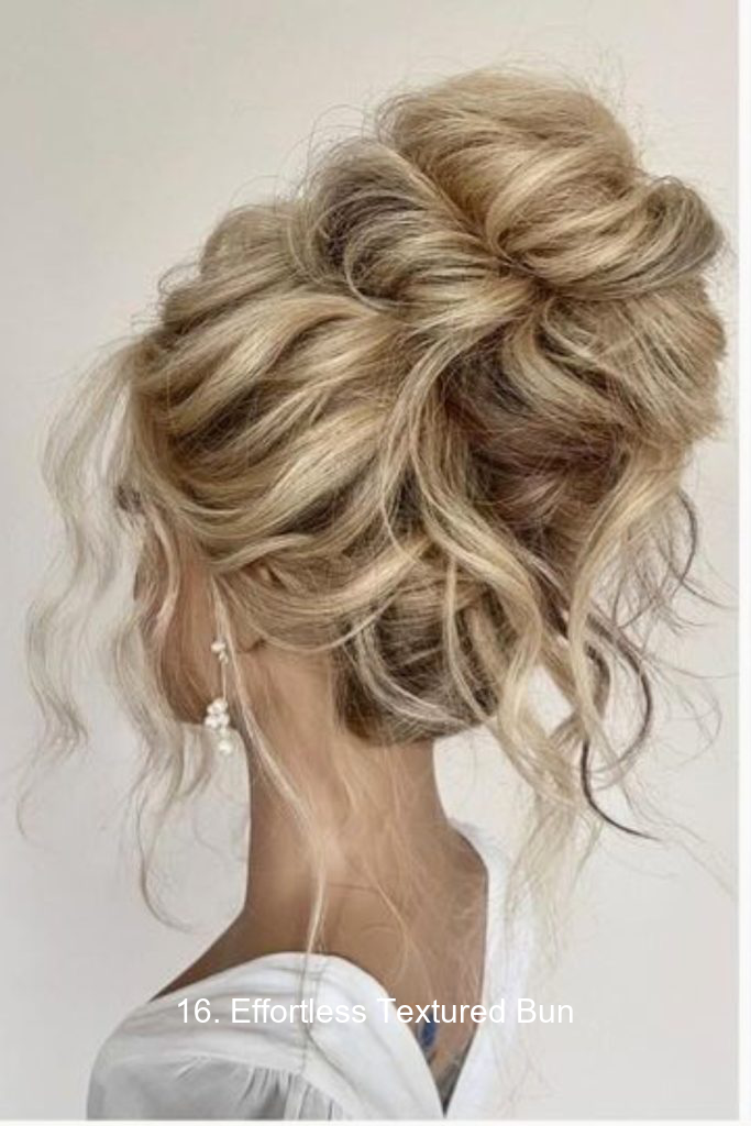 16. Effortless Textured Bun