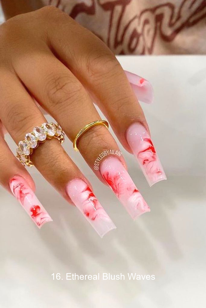 16. Ethereal Blush Waves