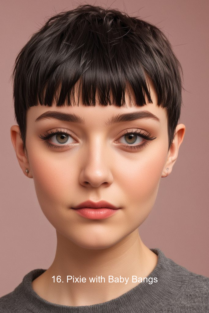 16. Pixie with Baby Bangs