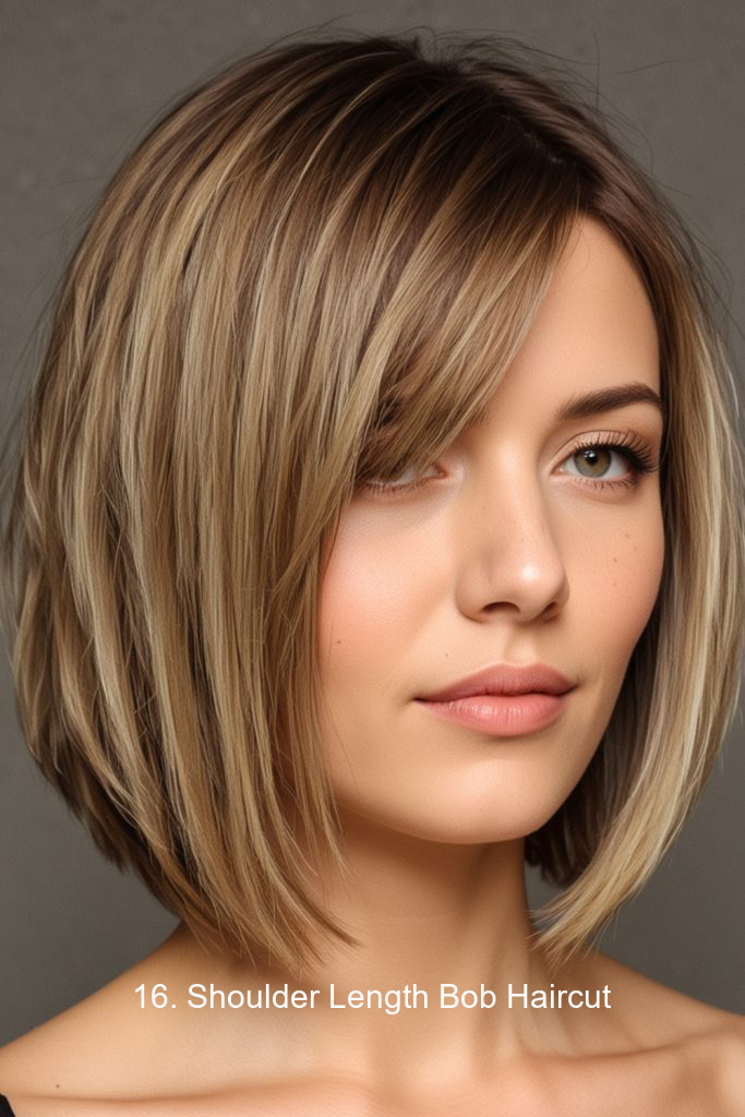 16. Shoulder Length Bob Haircut