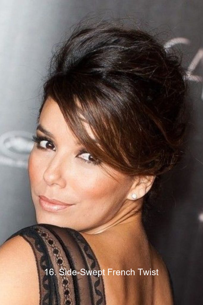 16. Side-Swept French Twist