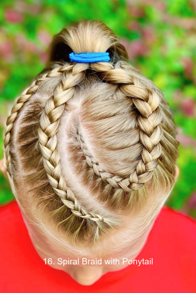 16. Spiral Braid with Ponytail