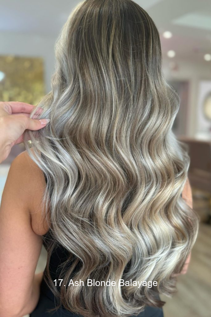 17. Ash Blonde Balayage